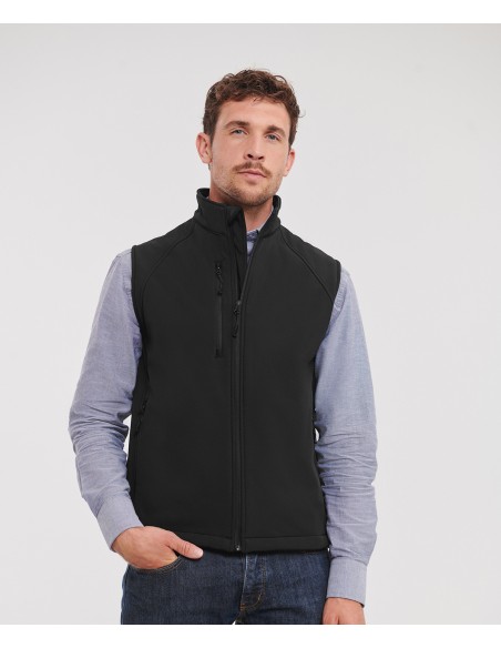 RUS-0R141M0-Mens Softshell Gilet