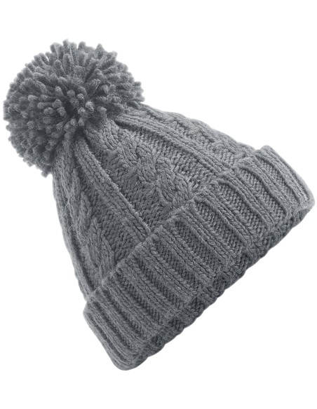 B-B480-Cable Knit Melange Beanie