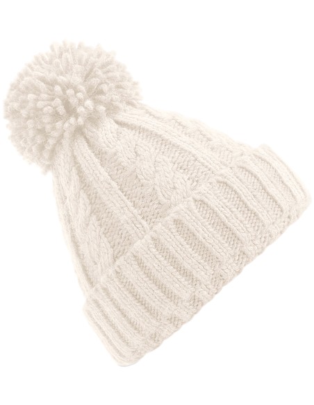 B-B480-Cable Knit Melange Beanie