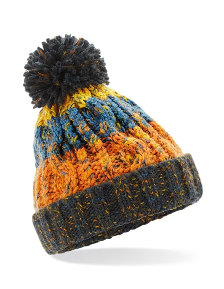 B-B486A-Bonnet enfant à pompon tire-bouchon