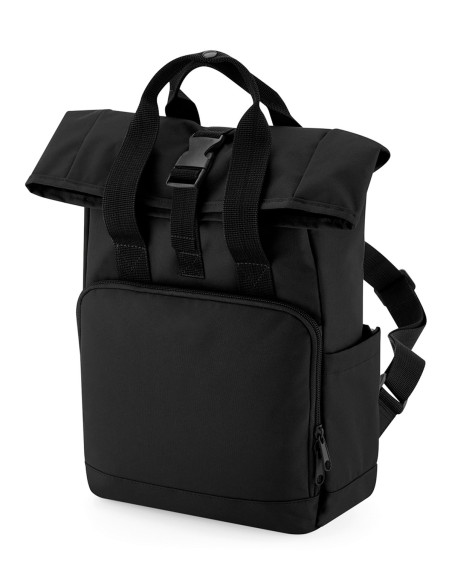 B-BG18S-Mini Sac à Dos avec Rabat Enroulable et Double Anses Recyclé