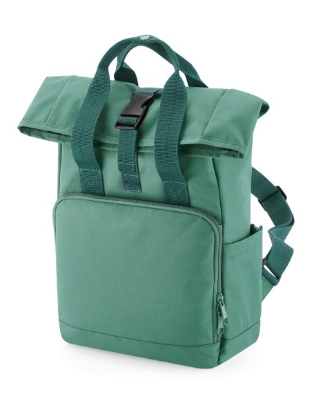 B-BG18S-Mini Sac à Dos avec Rabat Enroulable et Double Anses Recyclé