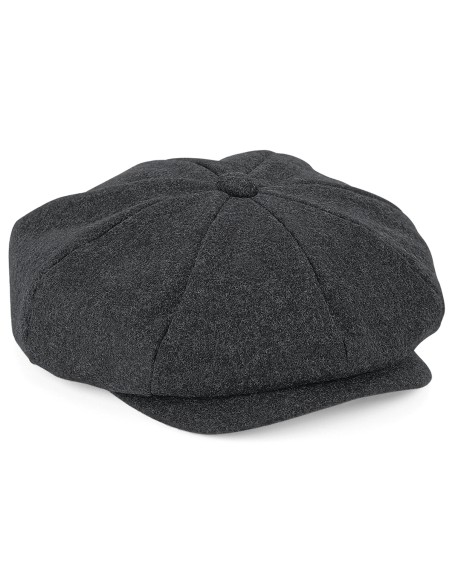 B-B629-Melton Wool Baker Boy Cap