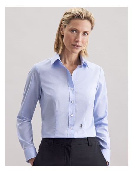SEI-080613-Womens Blouse Slim Fit Long Sleeve