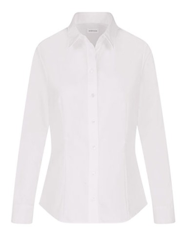 SEI-080660/01-Womens Blouse Regular Fit Oxford Longsleeve