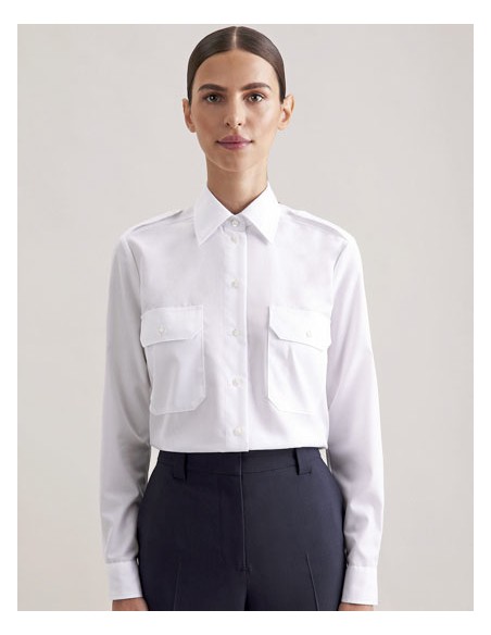 SEI-080665-Womens Pilot Blouse Regular Fit Longsleeve