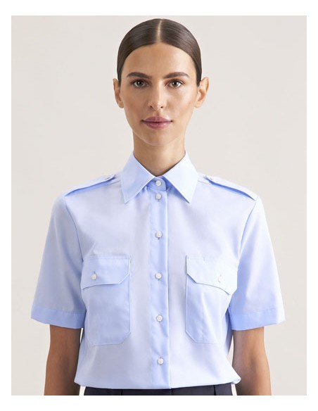 SEI-080666-Womens Pilot Blouse Regular Fit Shortsleeve