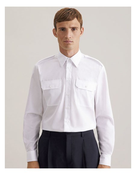 SEI-146760-Mens Pilot Shirt Regular Longsleeve