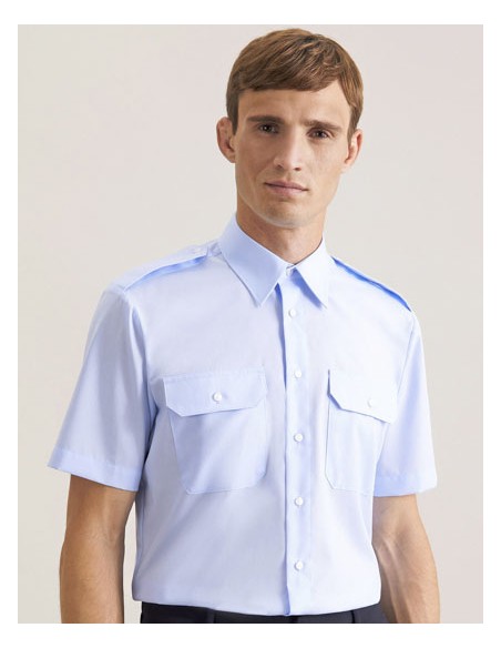 SEI-146761-Mens Pilot Shirt Regular Shortsleeve