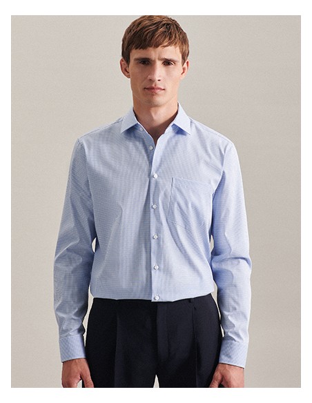 SEI-193640/193660-Mens Shirt Regular Fit Check/Stripes Long Sleeve