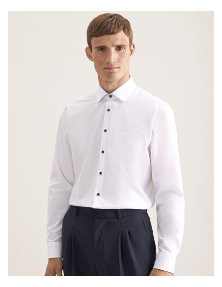 SEI-193690-Mens Shirt Poplin Regular Fit Long Sleeve