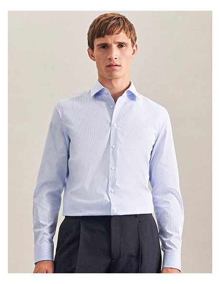 SEI-293640/293660-Mens Shirt 2 Shaped Check/Stripes Long Sleeve