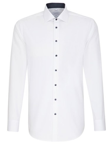 SEI-293690-Mens Shirt Poplin Shaped Fit Long Sleeve