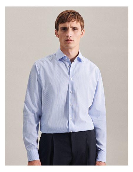 SEI-693640/693660-Mens Shirt Slim Fit Check/Stripes Long Sleeve