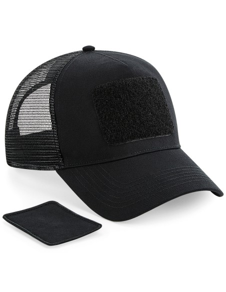 B-B641-Removable Patch Snapback Trucker