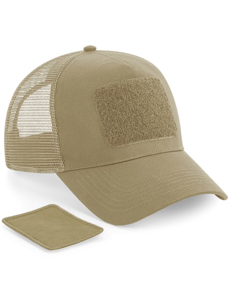 B-B641-Removable Patch Snapback Trucker