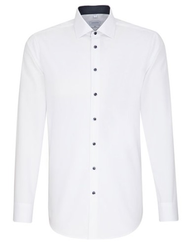SEI-693690-Mens Shirt Poplin Slim Fit Long Sleeve