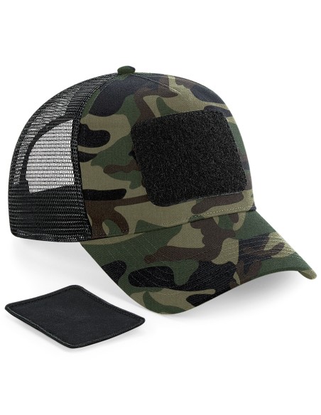 B-B641-Removable Patch Snapback Trucker
