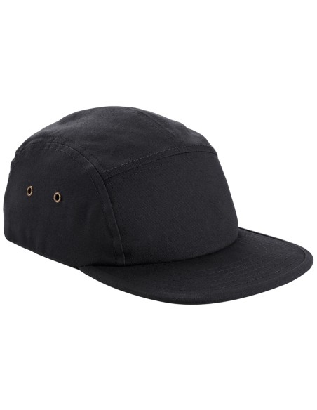 B-B654-Canvas 5 Panel Camper Cap
