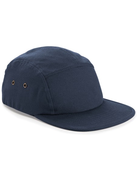 B-B654-Canvas 5 Panel Camper Cap
