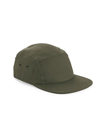B-B654-Canvas 5 Panel Camper Cap