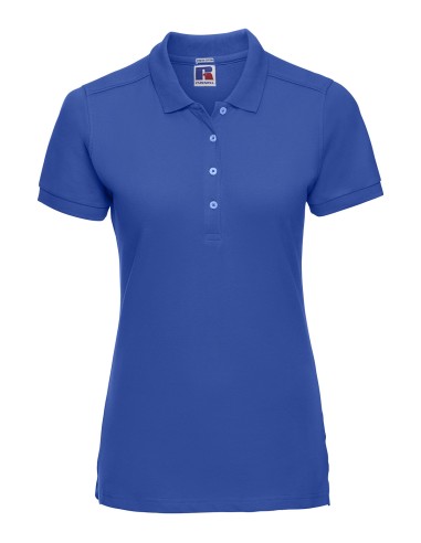 RUS-0R566F0-Ladies' Fitted Stretch Polo