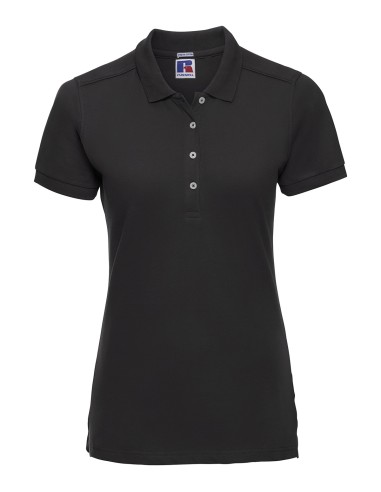 RUS-0R566F0-Ladies' Fitted Stretch Polo