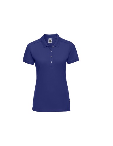 RUS-0R566F0-Ladies' Fitted Stretch Polo