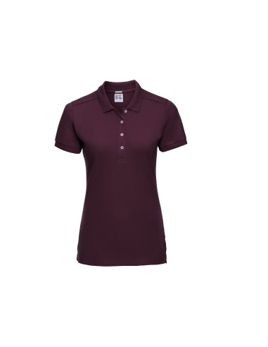 RUS-0R566F0-Ladies' Fitted Stretch Polo