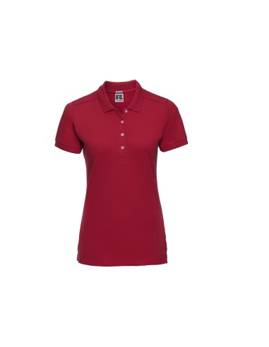 RUS-0R566F0-Ladies' Fitted Stretch Polo