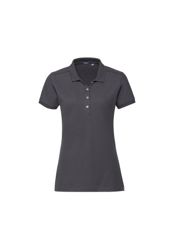 RUS-0R566F0-Ladies' Fitted Stretch Polo