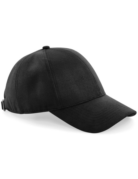 B-B656-Faux Suede 6 Panel Cap