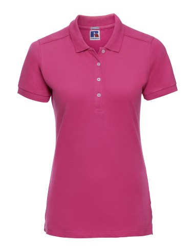RUS-0R566F0-Ladies' Fitted Stretch Polo