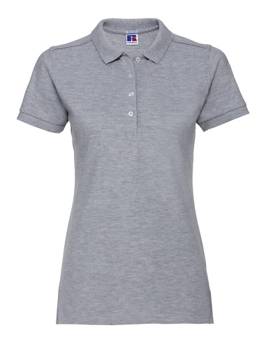 RUS-0R566F0-Ladies' Fitted Stretch Polo