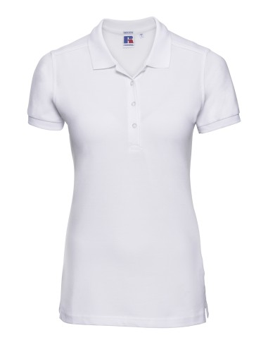 RUS-0R566F0-Ladies' Fitted Stretch Polo