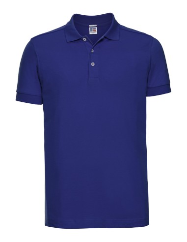 RUS-0R566M0-Men's Fitted Stretch Polo