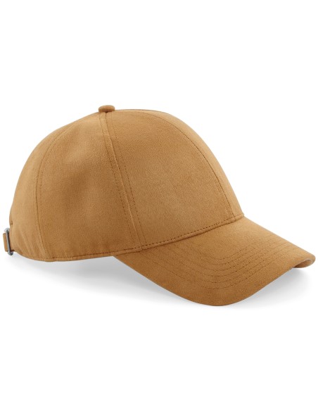 B-B656-Faux Suede 6 Panel Cap