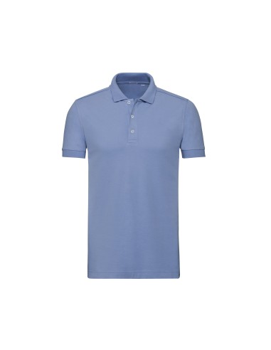 RUS-0R566M0-Men's Fitted Stretch Polo