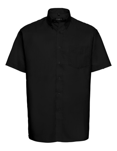 RUS-0R933M0-Men's Short Sleeve Classic Oxford Shirt