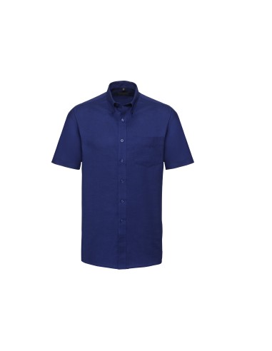 RUS-0R933M0-Men's Short Sleeve Classic Oxford Shirt