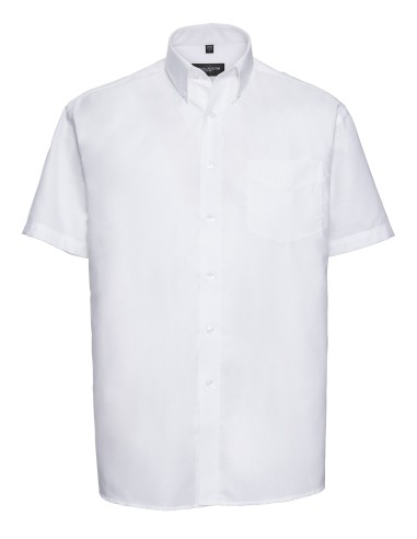 RUS-0R933M0-Men's Short Sleeve Classic Oxford Shirt