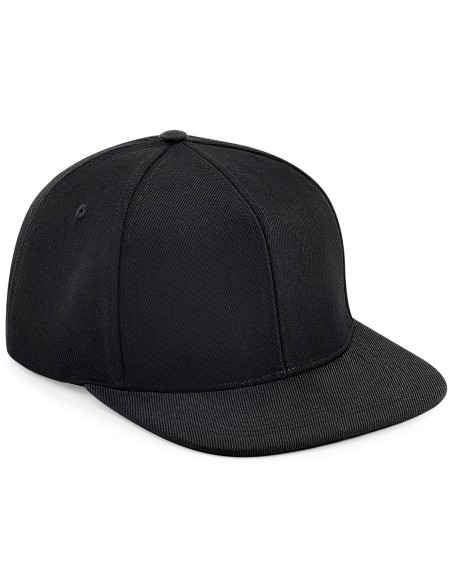 B-B661-Original Flat Peak 6 Panel Snapback Cap