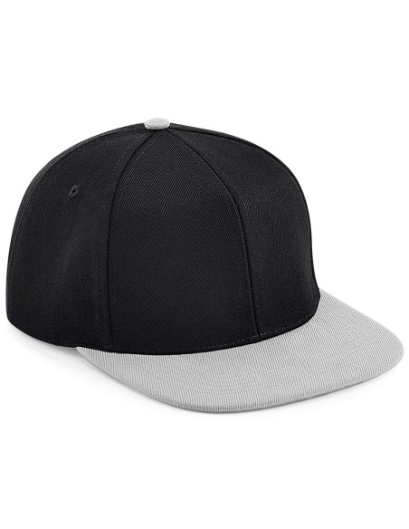 B-B661-Original Flat Peak 6 Panel Snapback Cap