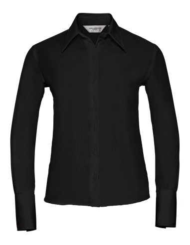 RUS-0R956F0-Ladies' Long Sleeve Tailored Ultimate Non-Iron Shirt