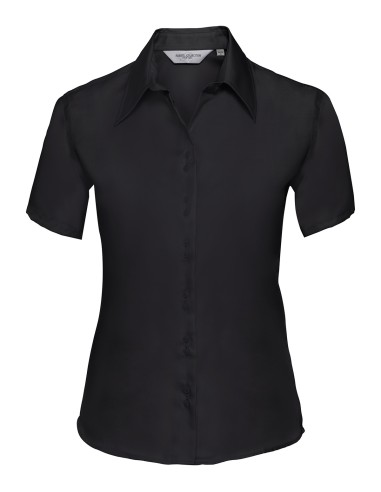 RUS-0R957F0-Ladies' Short Sleeve Tailored Ultimate Non-Iron Shirt