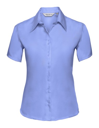 RUS-0R957F0-Ladies' Short Sleeve Tailored Ultimate Non-Iron Shirt