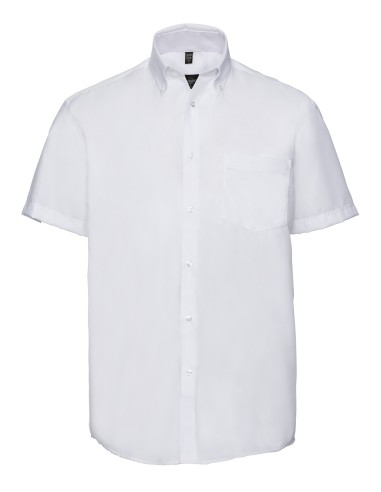 RUS-0R957M0-Men's Short Sleeve Classic Ultimate Non-Iron Shirt