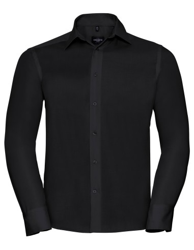 RUS-0R958M0-Men's Long Sleeve Tailored Ultimate Non-Iron Shirt