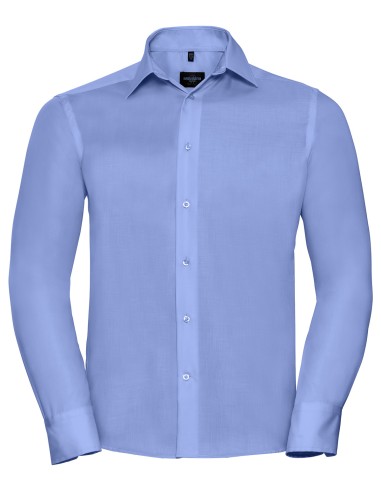 RUS-0R958M0-Men's Long Sleeve Tailored Ultimate Non-Iron Shirt
