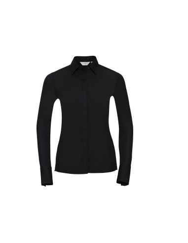 RUS-0R960F0-Ladies' Long Sleeve Fitted Ultimate Stretch Shirt